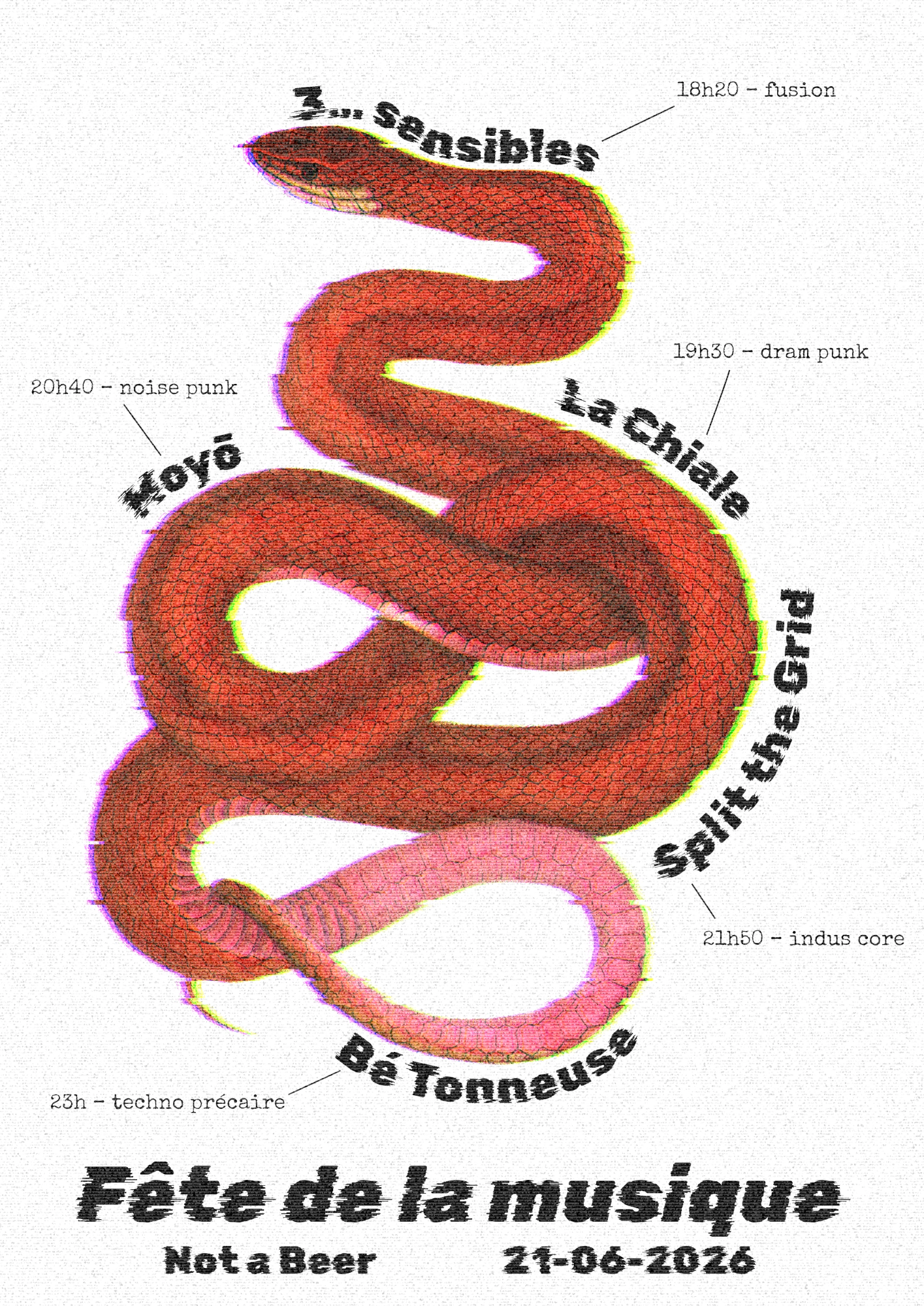 Affiche du concert de la fête de la musique 2026.